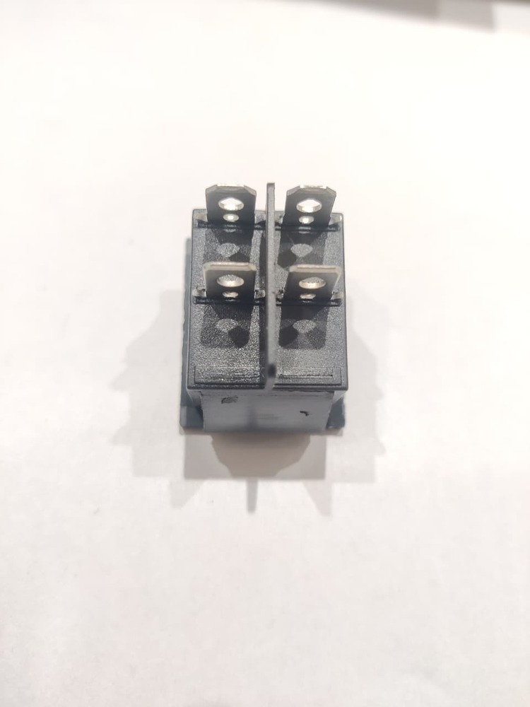 Rocker Switch Black 4 Pin 1 Way Spring Throw