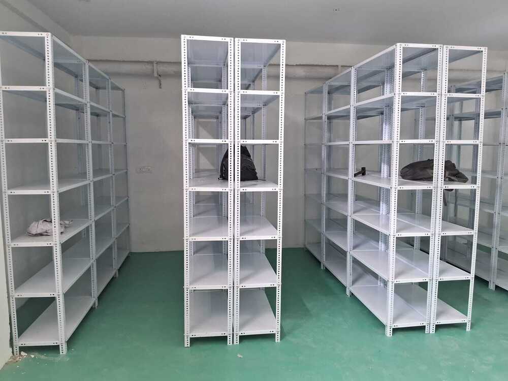 Powder Coating Slotted Angle Racks - Height: 5 Ft / 6 Ft / 7 Ft / 8 Ft (Custom Options Available) Foot (Ft)