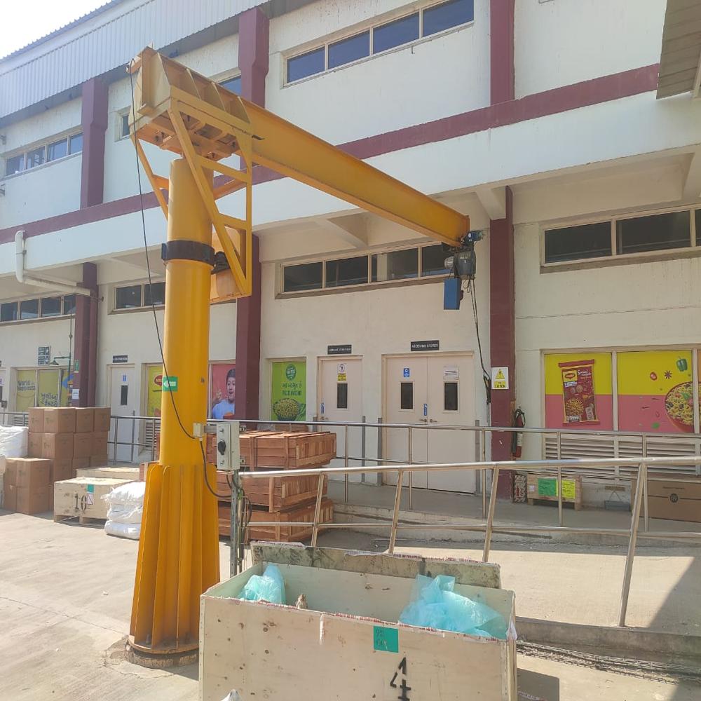 1 Ton Pillar Mounted Jib Crane - Application: Industrial