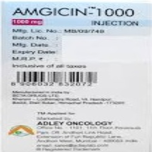 Amgicin 1000 Mg Injection - Physical Form: Liquid