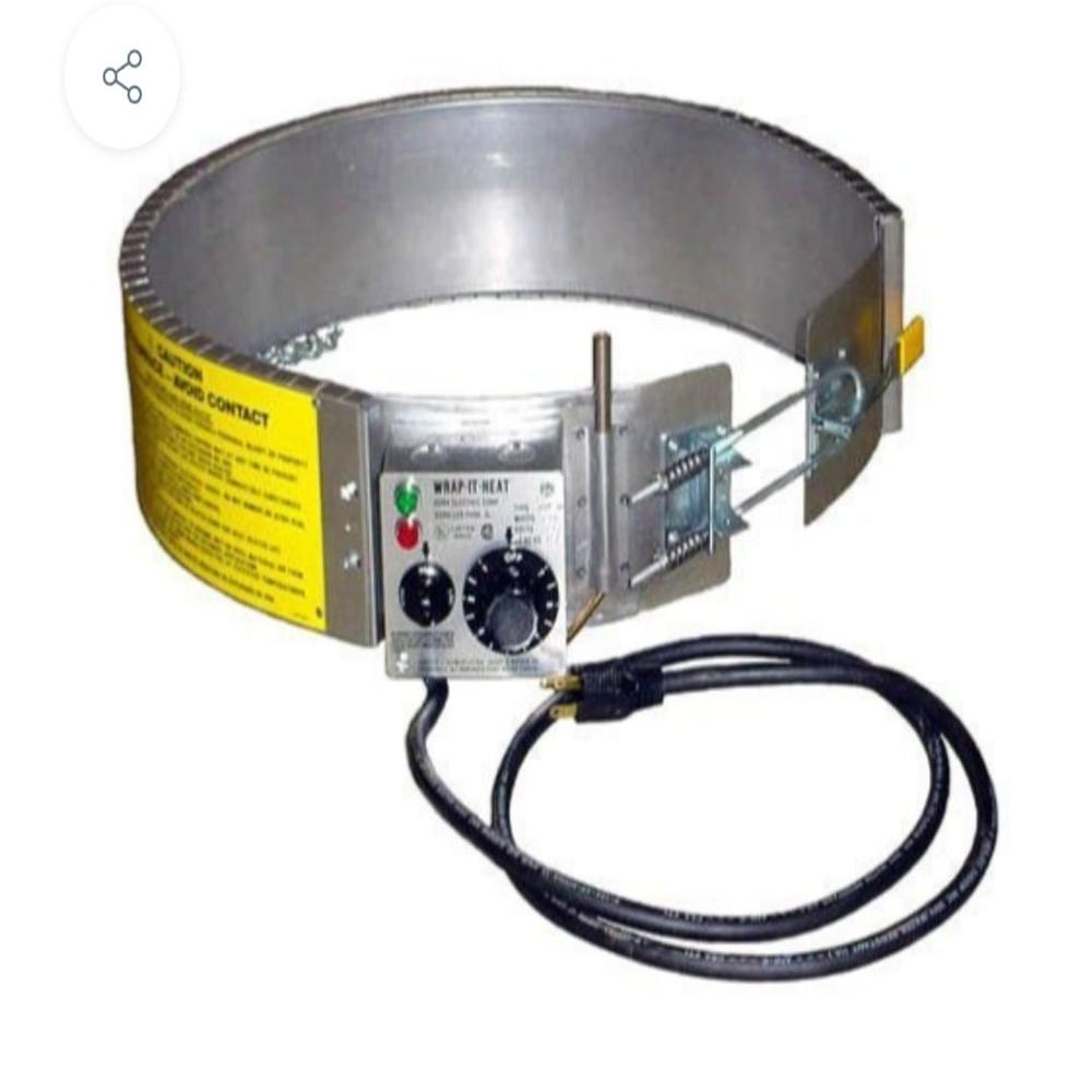 Clamp Type Drum Heater - Capacity: 210 Ltr