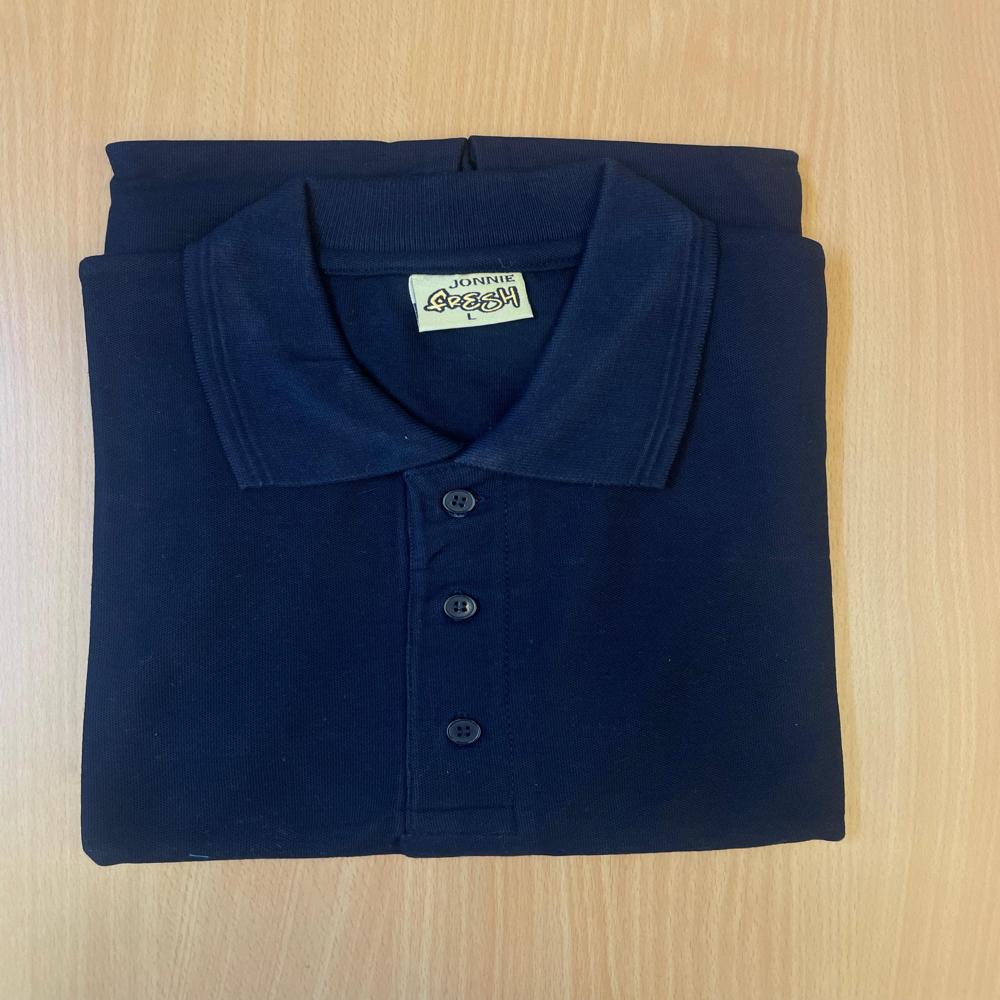 Navy Blue Collar T Shirt