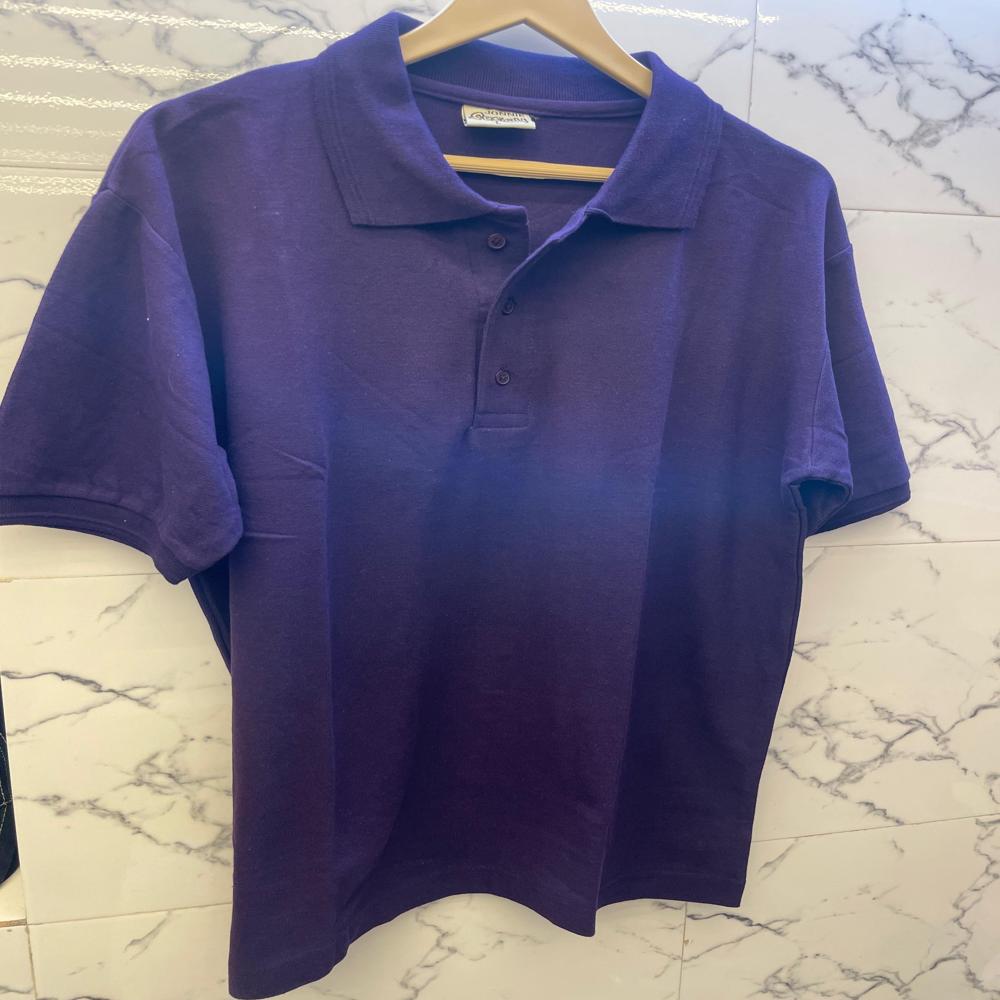 Navy Blue Collar T Shirt