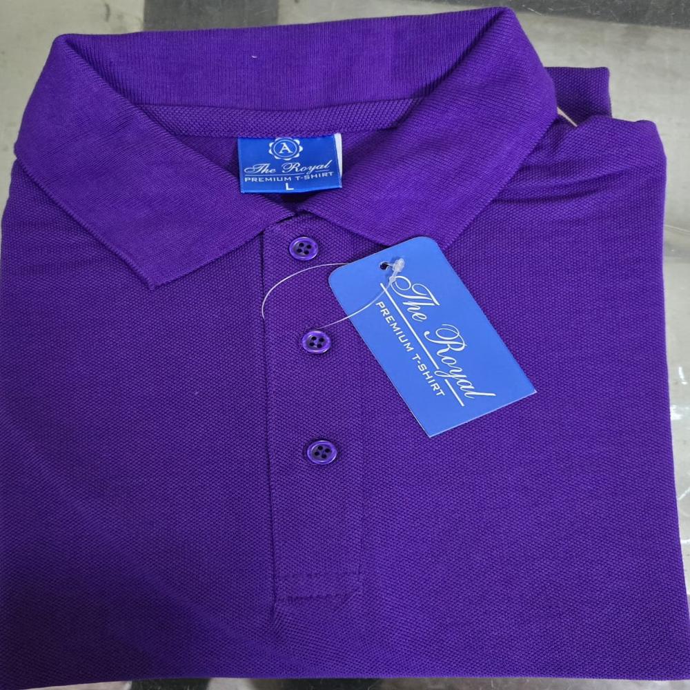 Purple Corporate Cotton T Shirt
