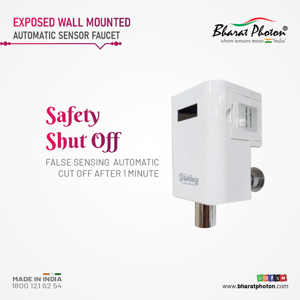 Washbuoy - Wall Mounted Sensor Tap - Color: White