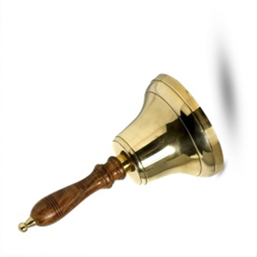 Brass Bell With Wooden Handle