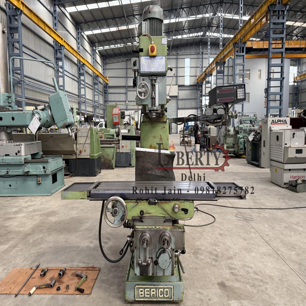 Berico Italy 1290 Mm X 330 Mm Vertical Milling Machine - Feature: Eco Friendly