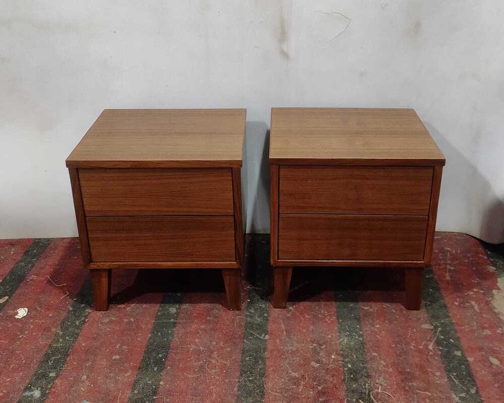 Solid Wooden Bedside Table - Color: Different Available