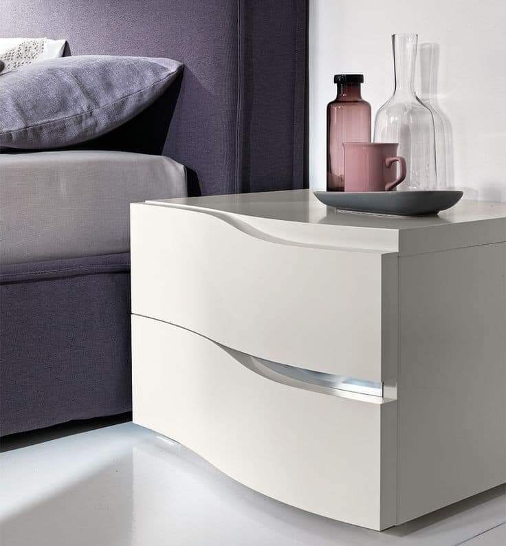 Solid Wooden Bedside Table - Color: Different Available