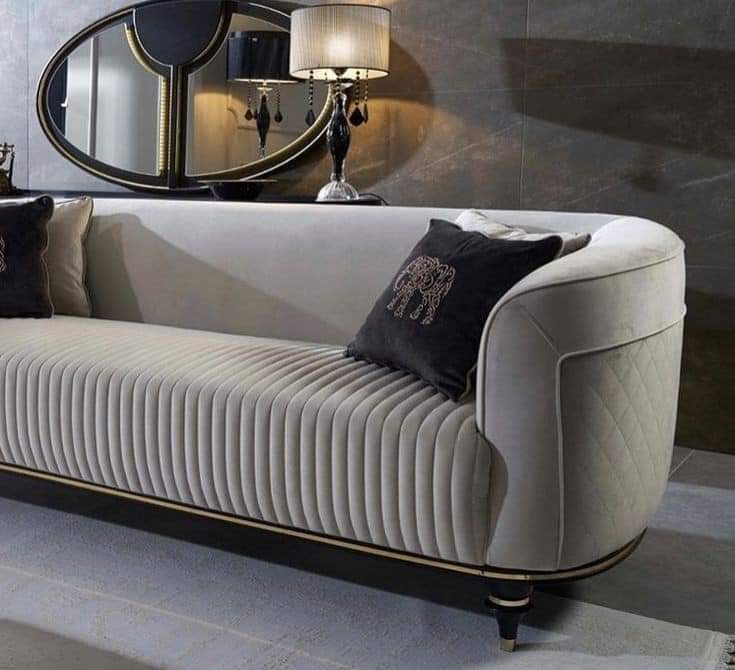 White 3 Seater Sofa - Color: Different Available