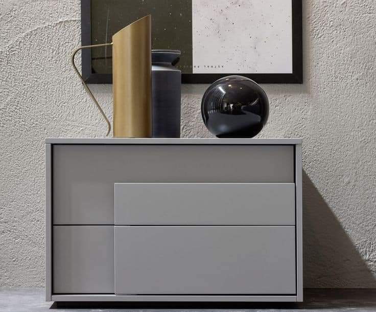 White Bedside Table - Color: Different Available