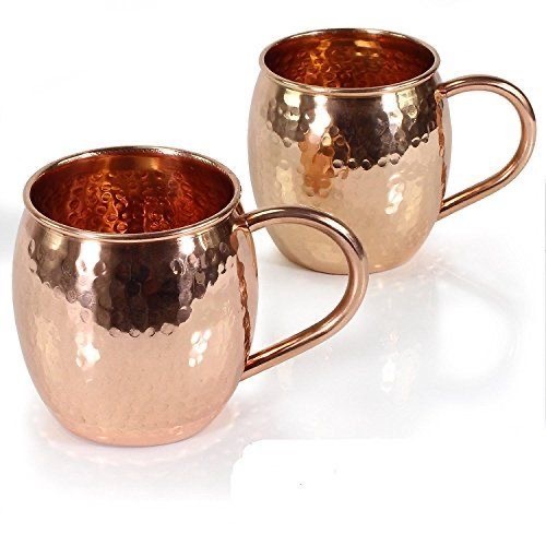 Copper Mug - Diameter: 9 Cm