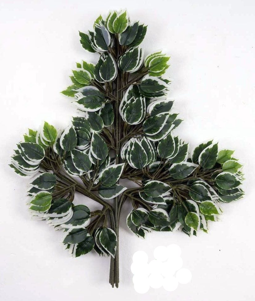 Artificial Ficus Leaves - Color: Green