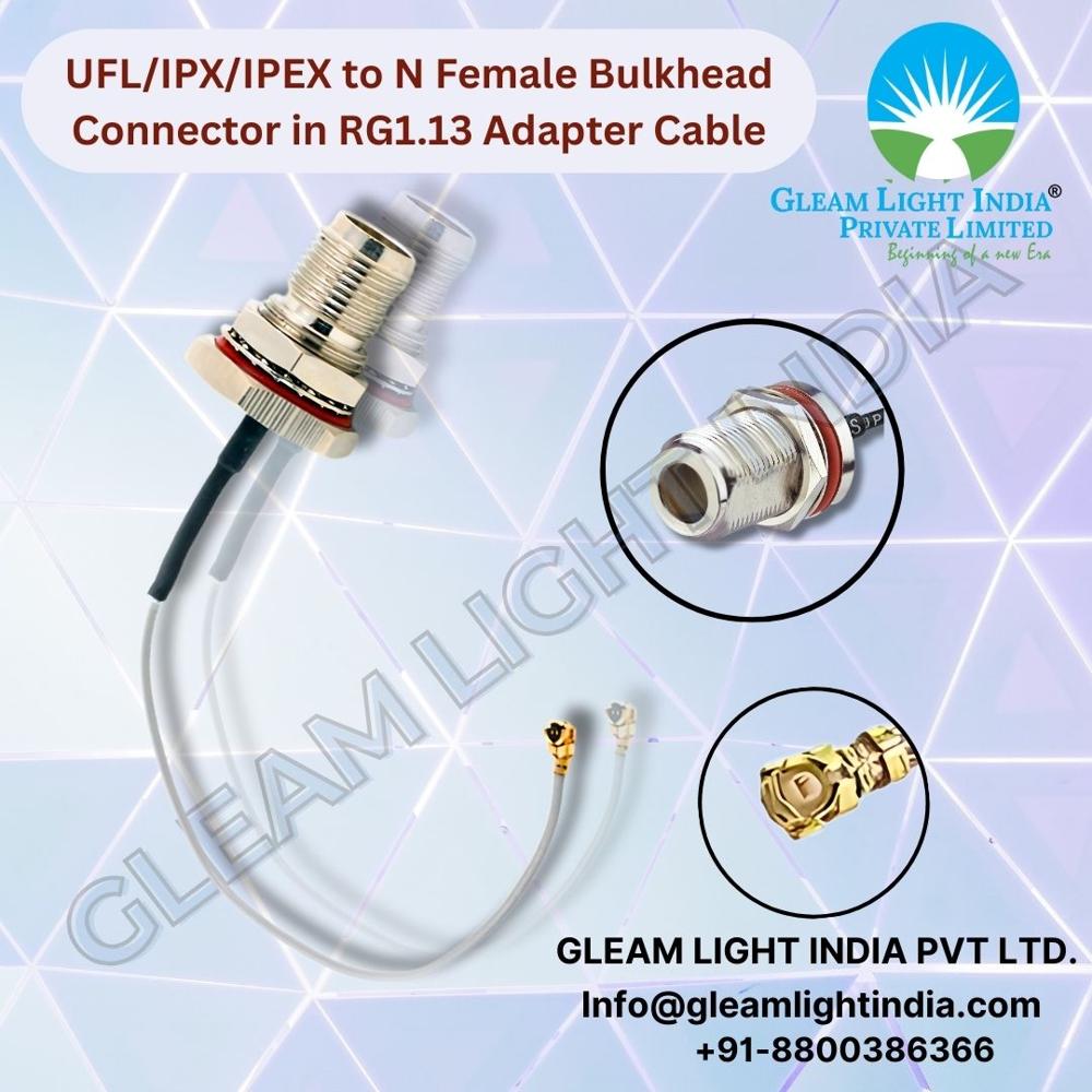 UFL-IPX-IPEX to N Female Bulkhead Connector in RG1.13 Adapter Cable