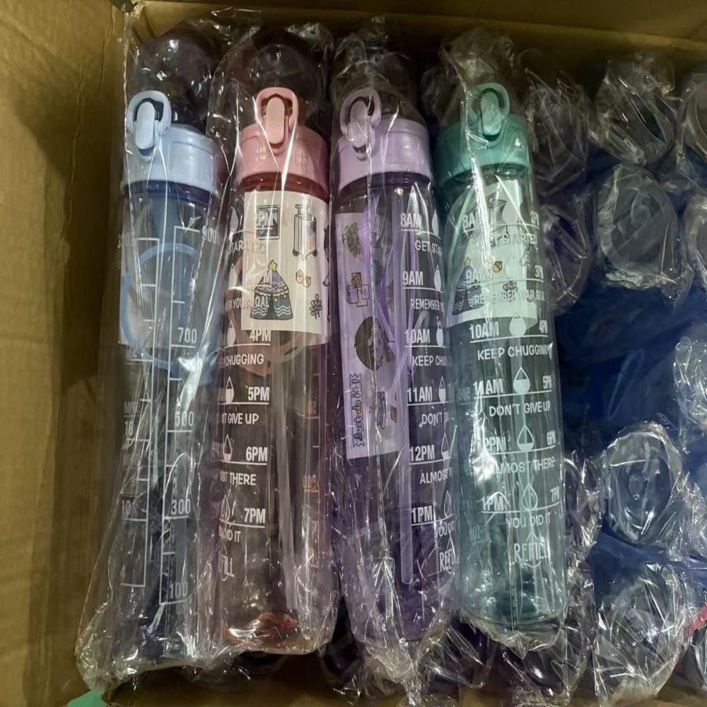 PSB-5185 PLASTIC SPORTS SIPPER BOTTLE 1 LTR 