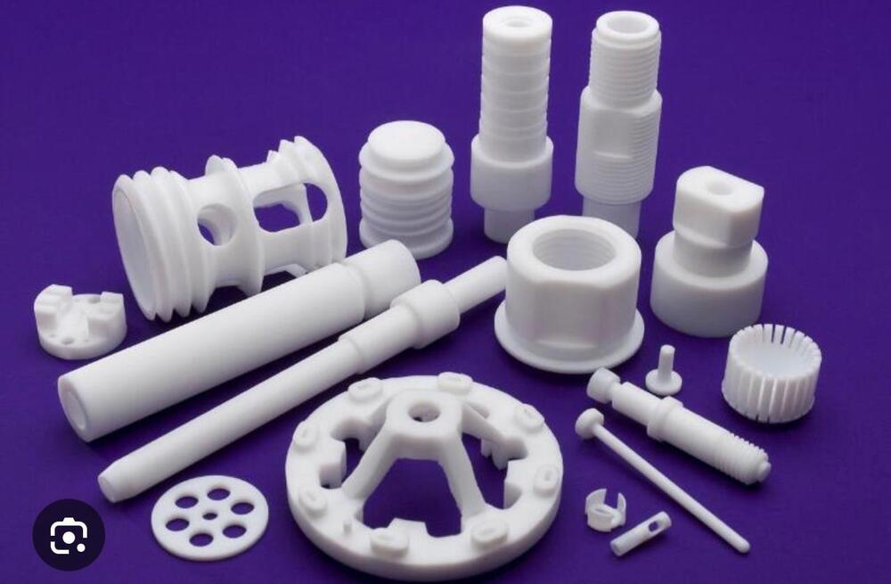 White PTFE Machine Components