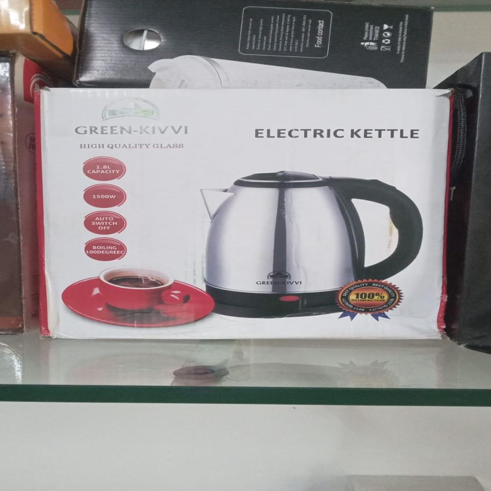 701-18-SS ELECTRIC WATER KETTLE 1.8 LTR SS IN COL BOX 12 PC CTN