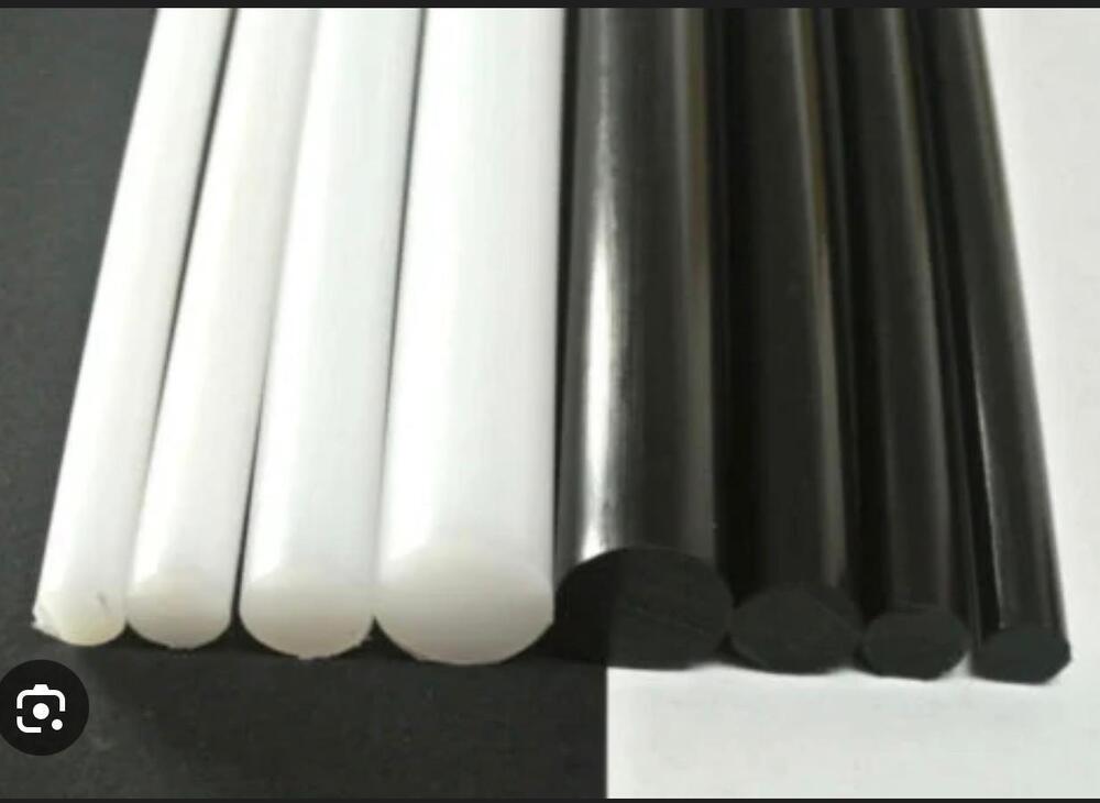Delrin White Black Rods - Plastic Type: Ptfe