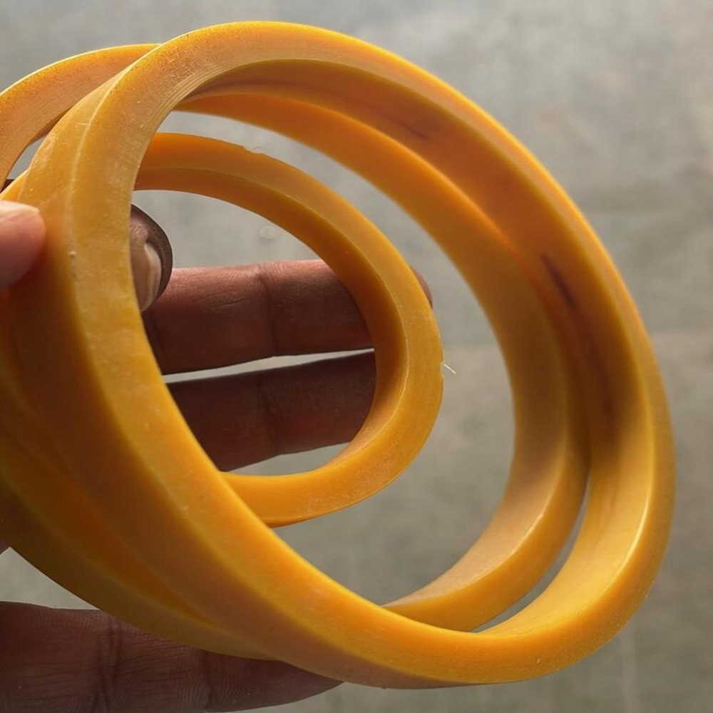 Delrin Sealing Rings - Color: Yellow