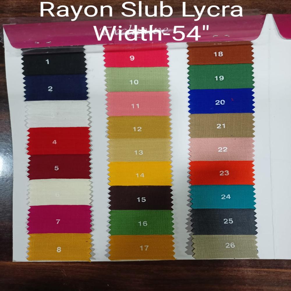 Rayon Slub Plain Fabric