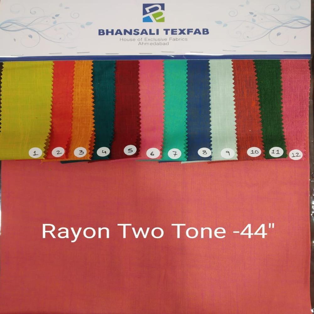 Rayon Slub Plain Fabric