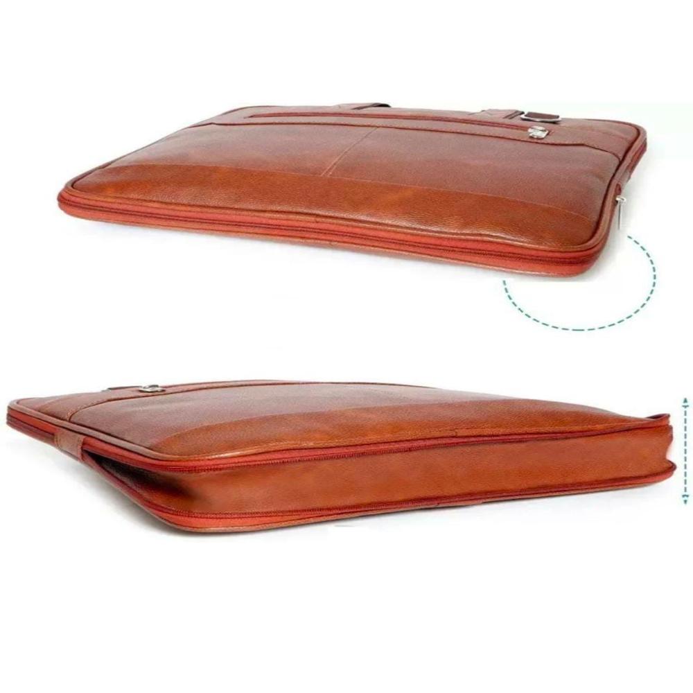 Plain Synthetic Leather Laptop Bag - Capacity: 5 Ltr