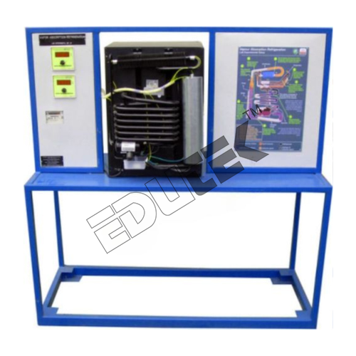 Absorption Refrigeration System - Ammonia-water Solution, 750x450x750mm | Features: Digital Temperature And Power Displays, Adjustable Gas Burner, Silent Operation, Bubble Pump For Efficient Circuit Transport, Dual Heat Source (Electric/gas)