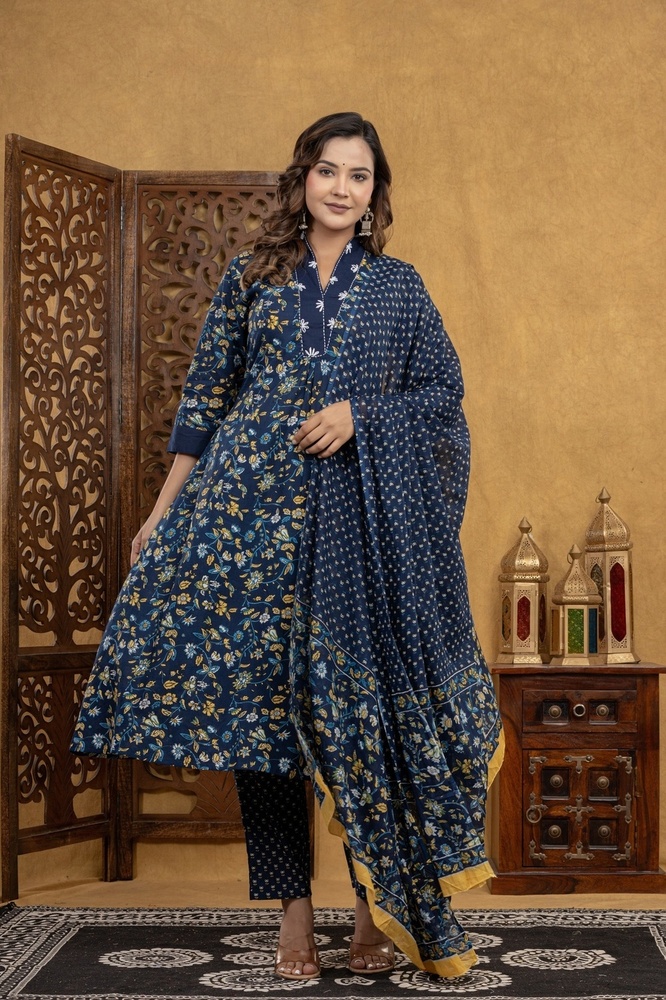 Kurti pant with Dupatta Set