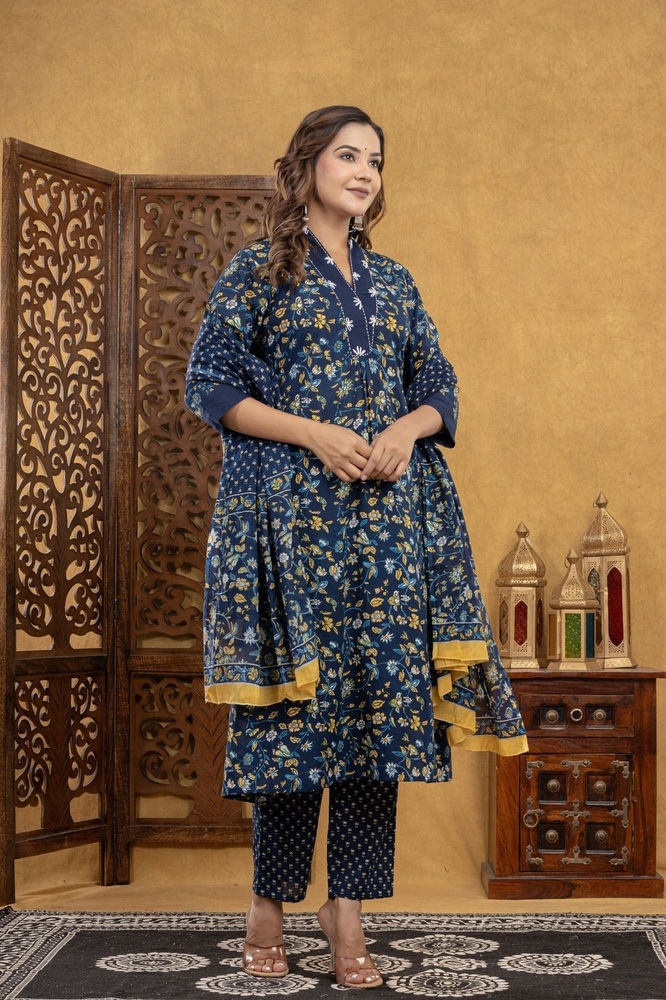 Kurti pant with Dupatta Set