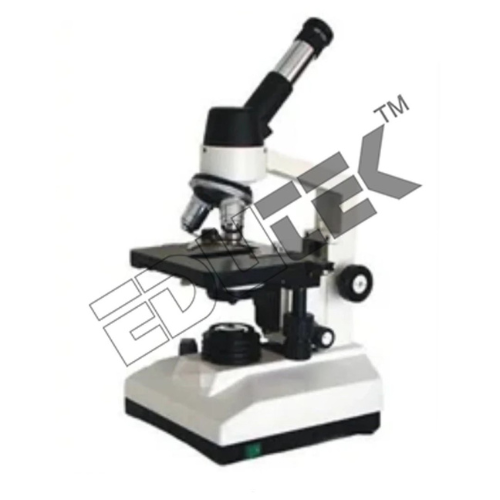Inclined Microscope Etms-133 - 45â° Observation Tube, 1500x Magnification | Built-in Base Illumination, Coaxial Mechanical Stage, Dual Eyepieces, And Dust Cover