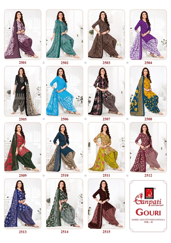 Ganpati Gouri Vol-11  Patiyala Dress Material