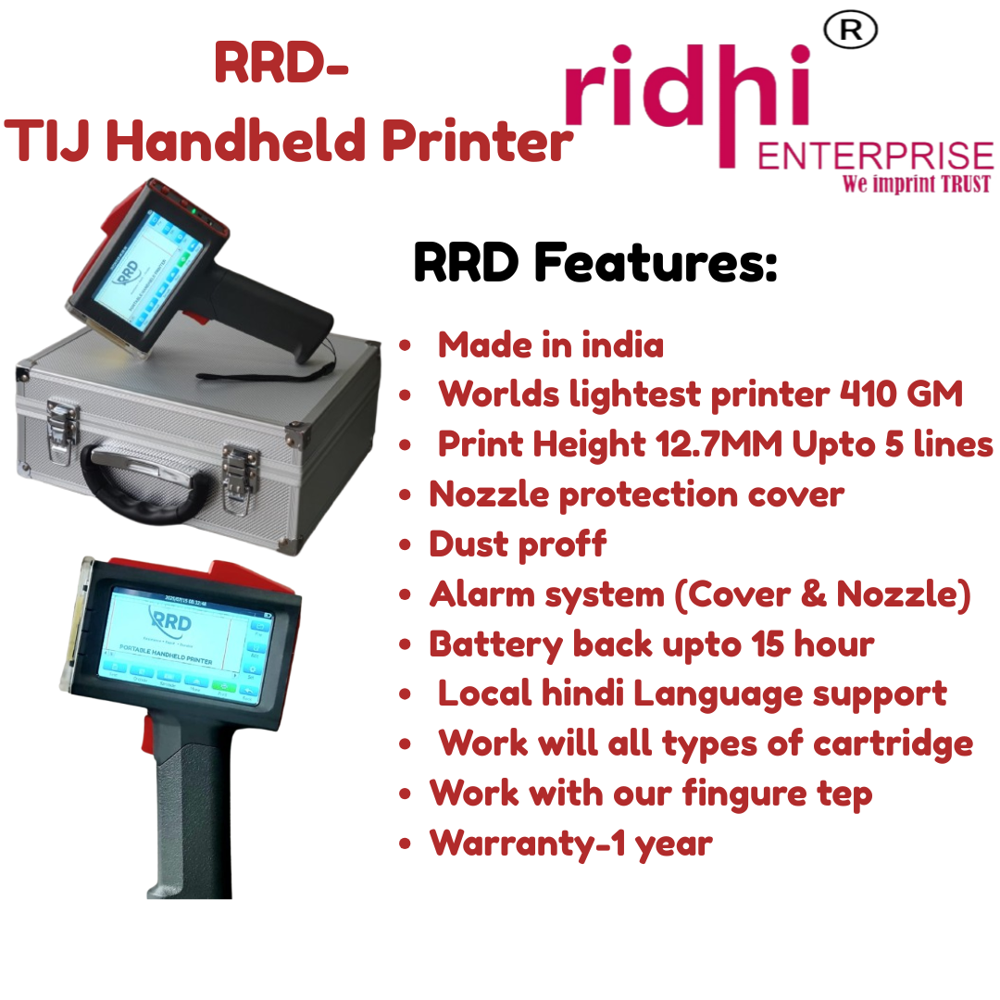 RRD TIJ Lightweight Handheld Printer