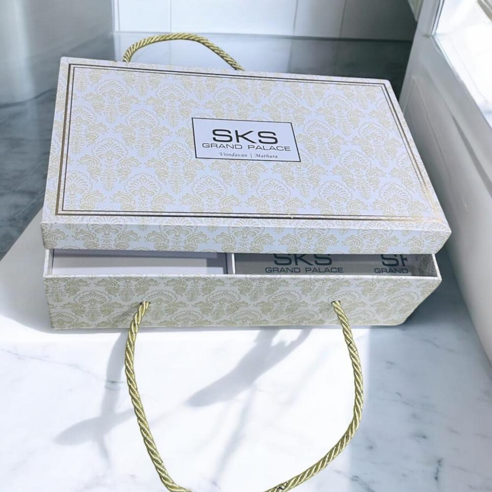 Top Bottom Ribbon Rigid Packaging Box - Coating Type: Customized