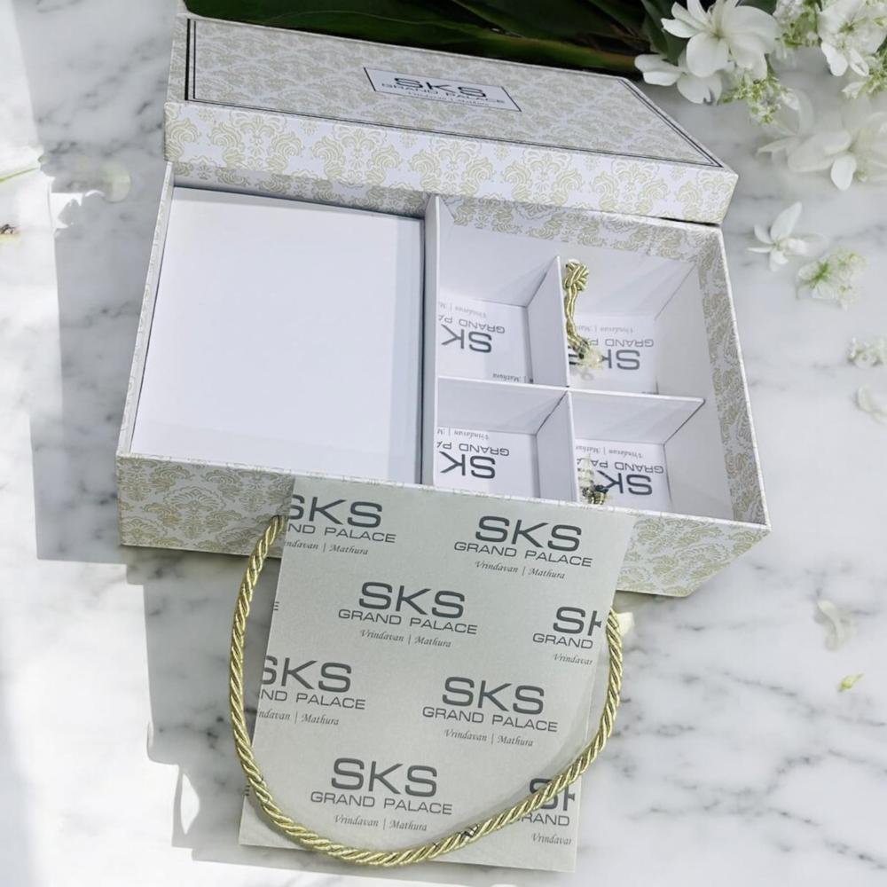 Top Bottom Ribbon Rigid Packaging Box