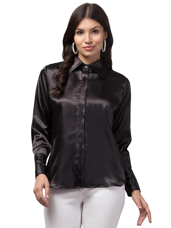 Tuxedo Satin Lining Fabric, Women Satin Top Fabric, Men Black Satin Party Shirt Fabric - Application: Fashion