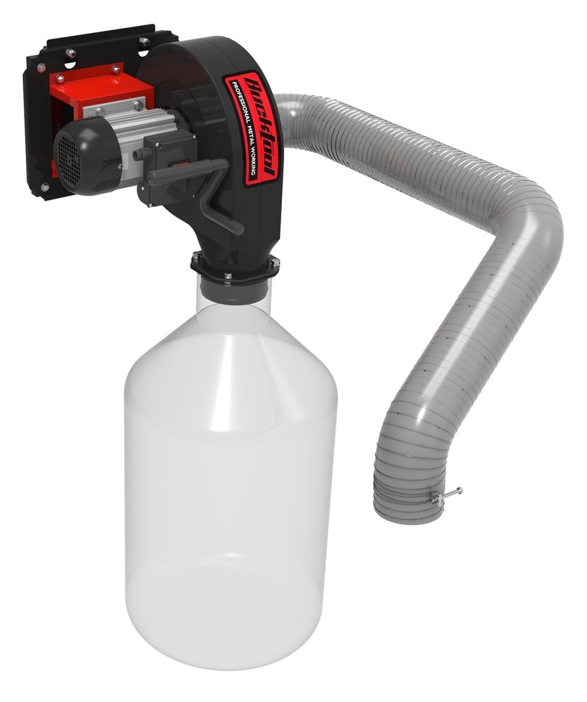 600W Wall Mount Dust Collector - Material: Mild Steel/ Ss/ Fiber