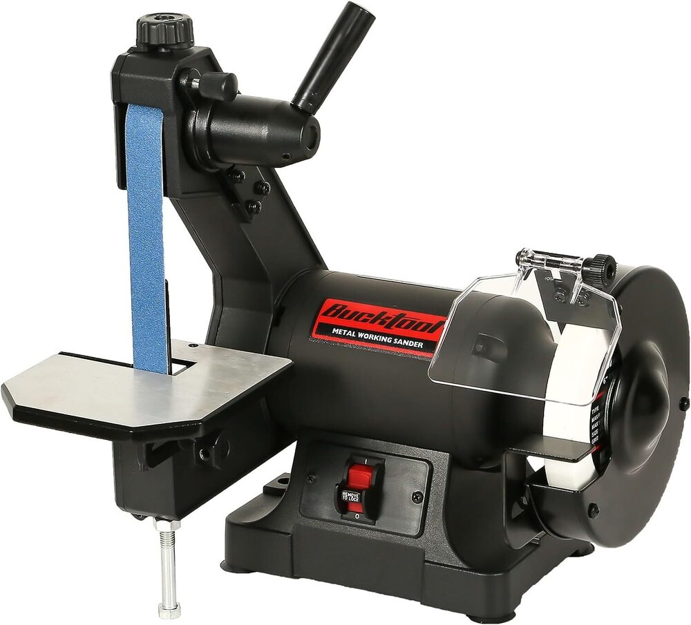 Bench Grinder Sander Combo - Color: Black