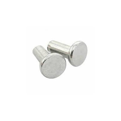 Flat Head Rivets - Color: Silver