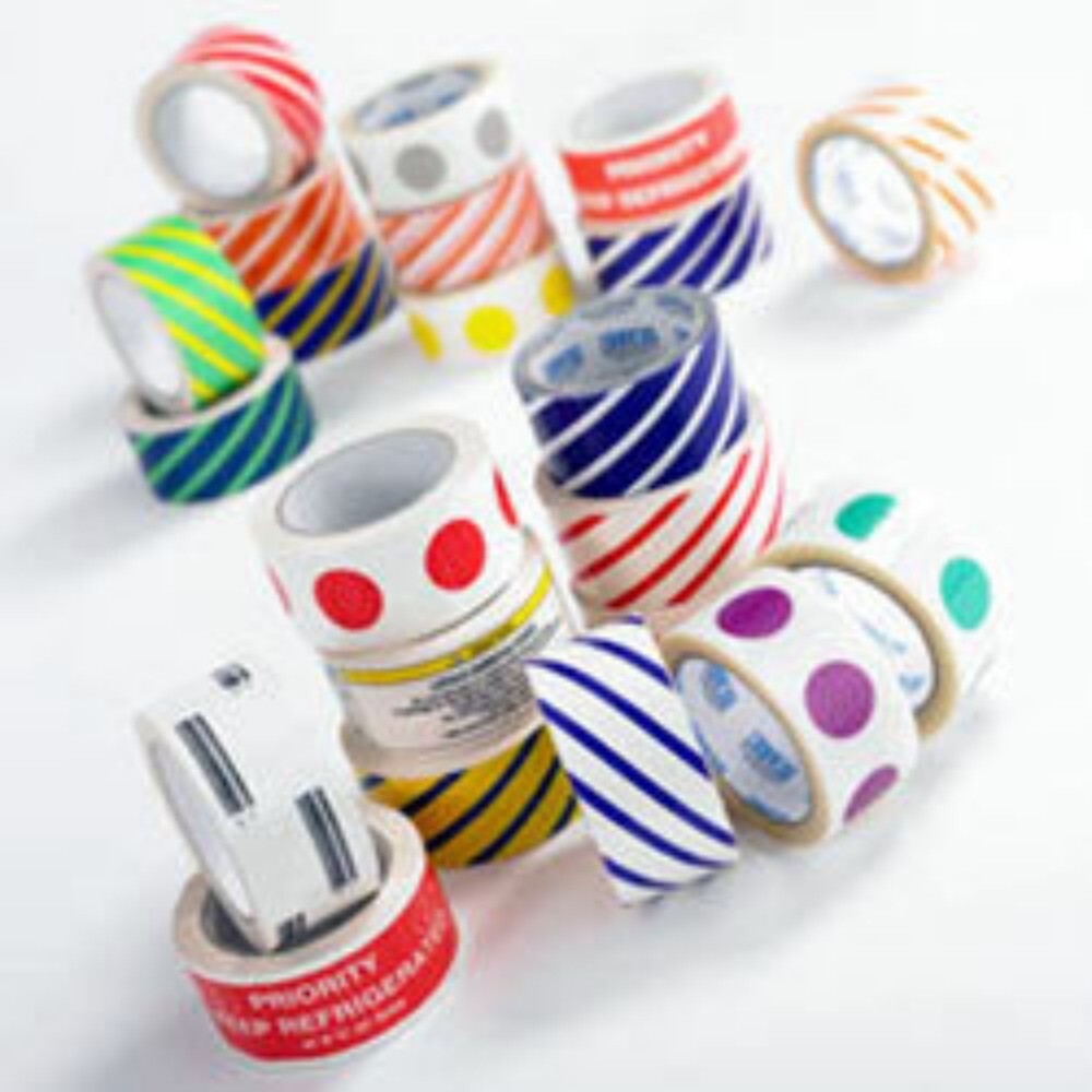 Printed Tape - Paper Core, 40-60 Mm Width, 40-50 M Length, White Color | Ideal For Packing With Brand Logo