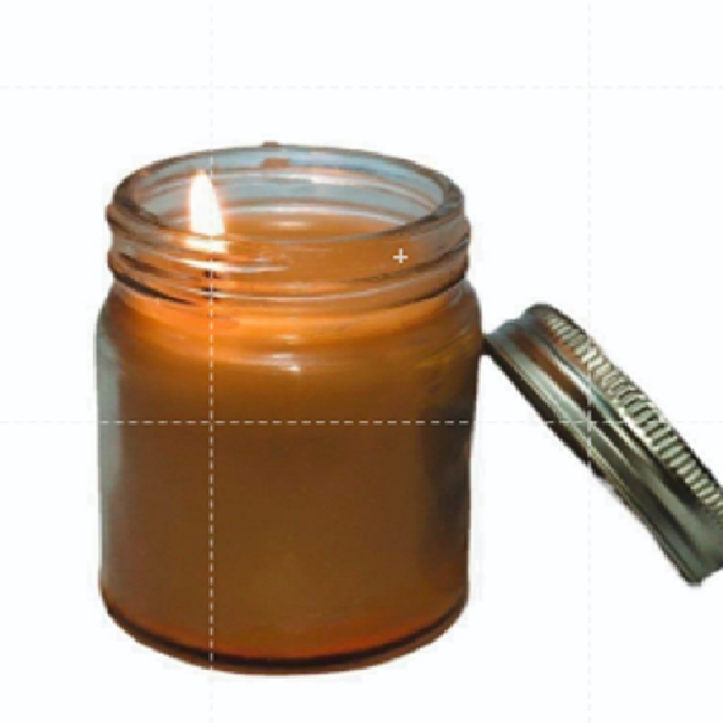 Vintage Design Jar With Tin Lid Candle Holder 100% Good Quality Wax And Natural Smell Scent