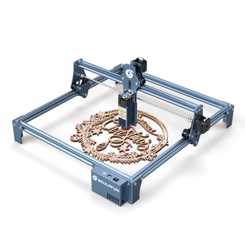Sculpfun S9 5.5W Laser Engraving Cutting Machine - Applicable Material: Metal