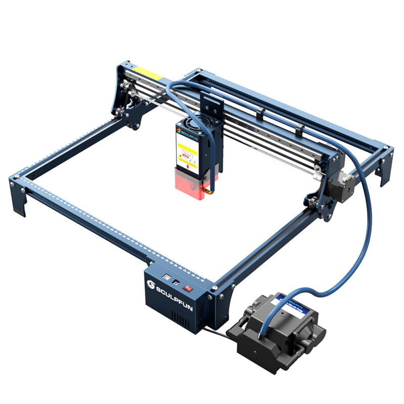 S30 Pro Max 20W Laser Engraver Cutter With Automatic Air-Assist Support Laser Engraving Cutting Machine - Applicable Material: Metal