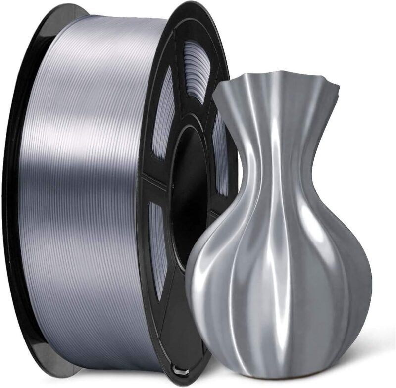 Sunlu Pla+ Silk Grey 3D Printer Filament - Feature: Ultimate Texture