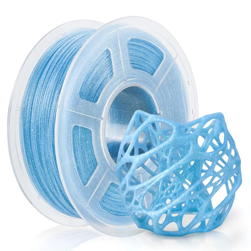 Twinkling Blue 3d Printer Filament - Feature: Ultimate Texture