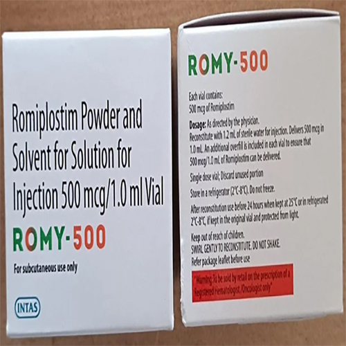 500 MCG Romiplostim Powder And Solvent For Solution For Injection