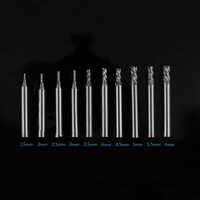 10Pcs HSS 4 Flute Milling Cutter 1.5-6mm End Mill Tool Set