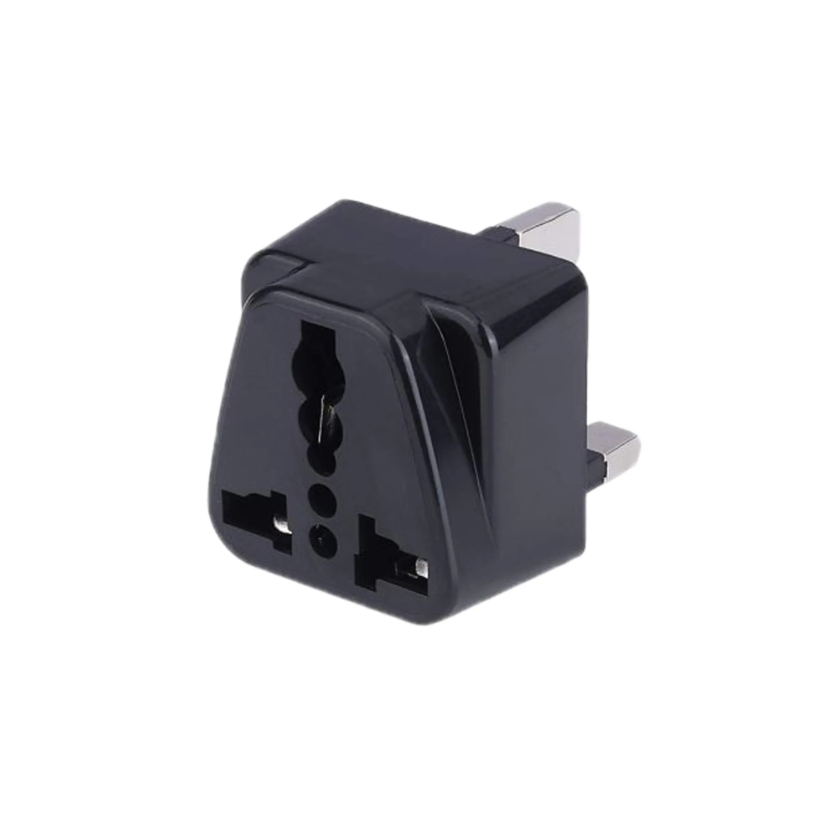 Mx Universal Conversion Plug 3 Pin (13 Amp) For Uk, Hong Kong & Singapore - Color: Black