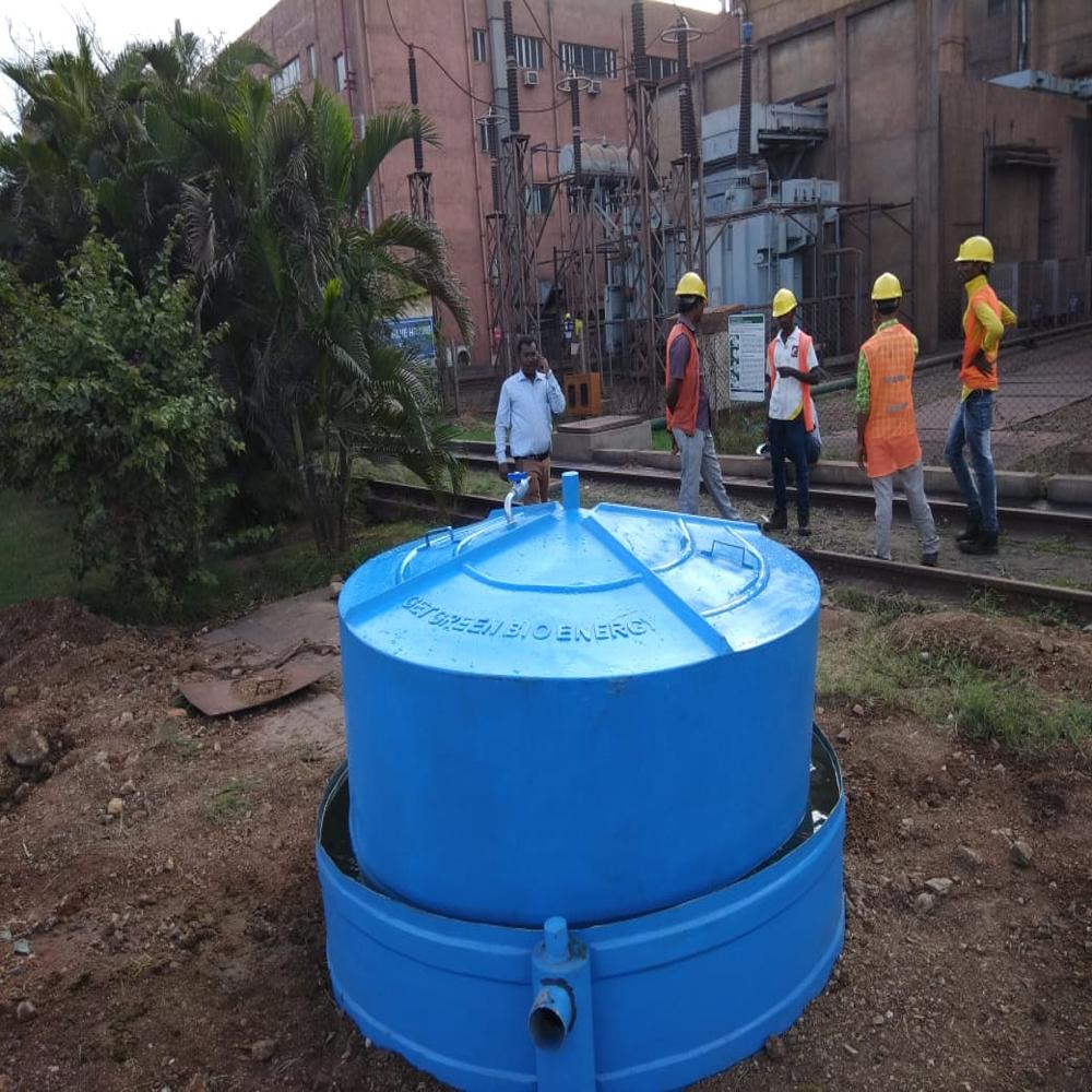 4.5 Cubic Meter Biogas Plant For Institutions And Farms - Color: Green