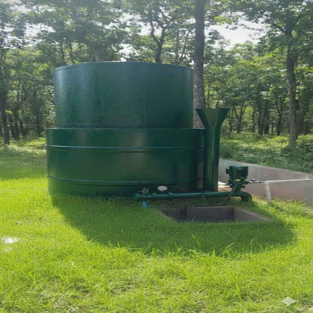 9 cubic meter biogas plant for resorts, industries & Institutions