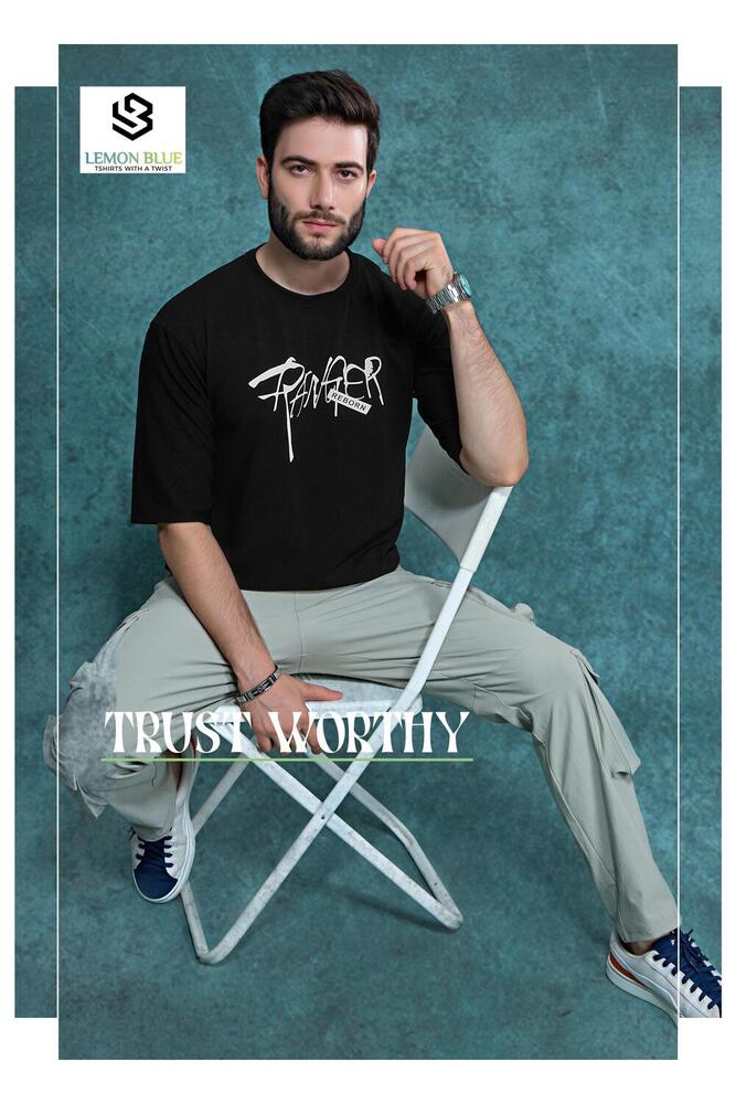 Mens Down Shoulder Digital Printed Black Half Sleeves Printed T-shirt